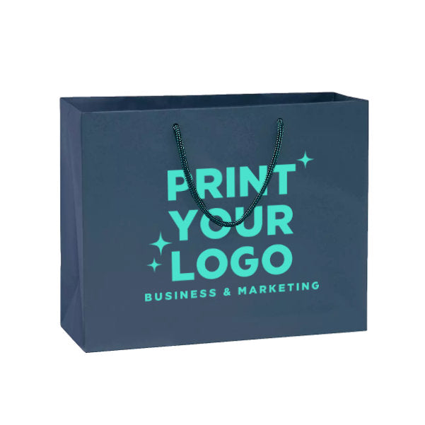 Large Matte Laminate Shopping Bag with Logo