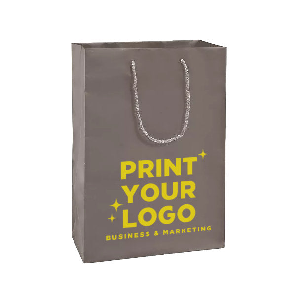 Large Matte Laminate Shopping Bag with Logo