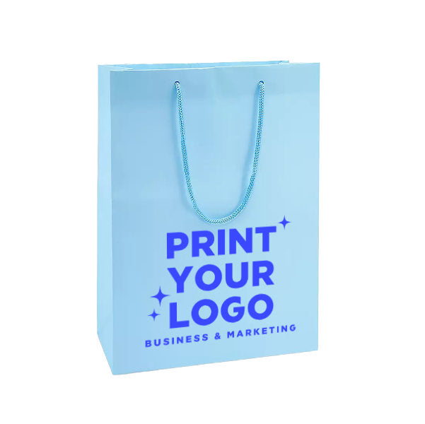 Large Matte Laminate Shopping Bag with Logo