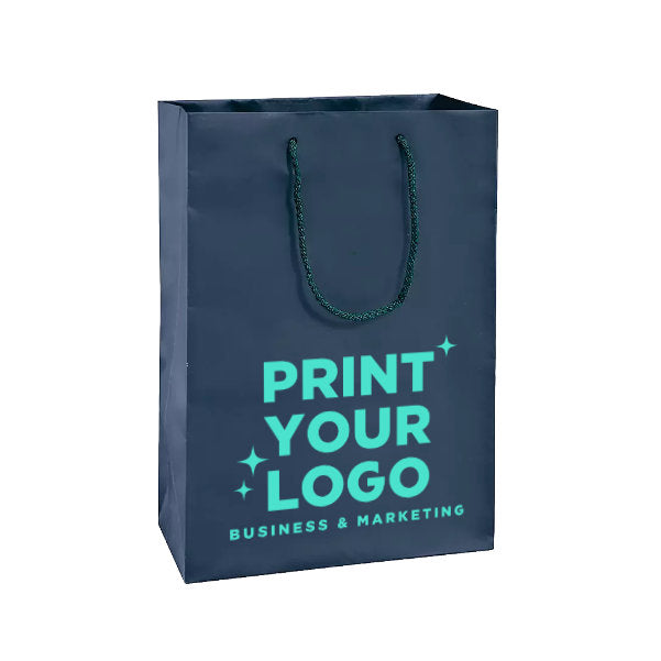 Large Matte Laminate Shopping Bag with Logo