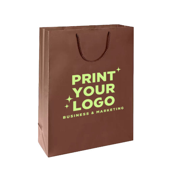 XLarge Matte Laminate Shopping Bag with Logo