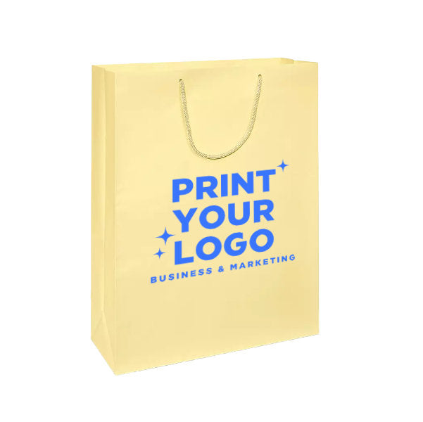 XLarge Matte Laminate Shopping Bag with Logo