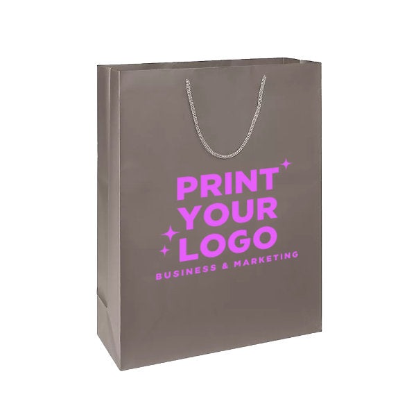 XLarge Matte Laminate Shopping Bag with Logo