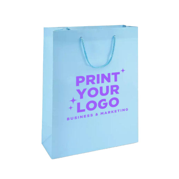 XLarge Matte Laminate Shopping Bag with Logo