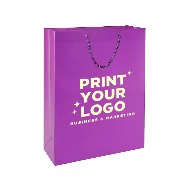 XLarge Matte Laminate Shopping Bag with Logo