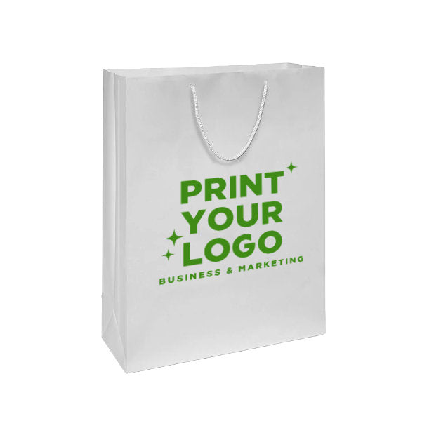XLarge Matte Laminate Shopping Bag with Logo