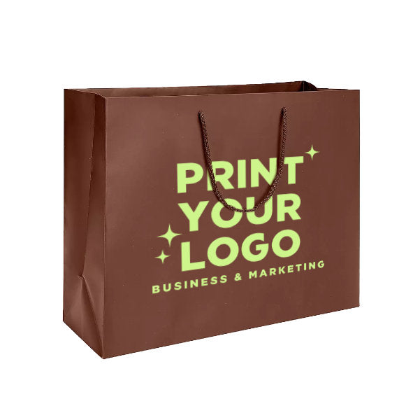 XLarge Matte Laminate Shopping Bag with Logo