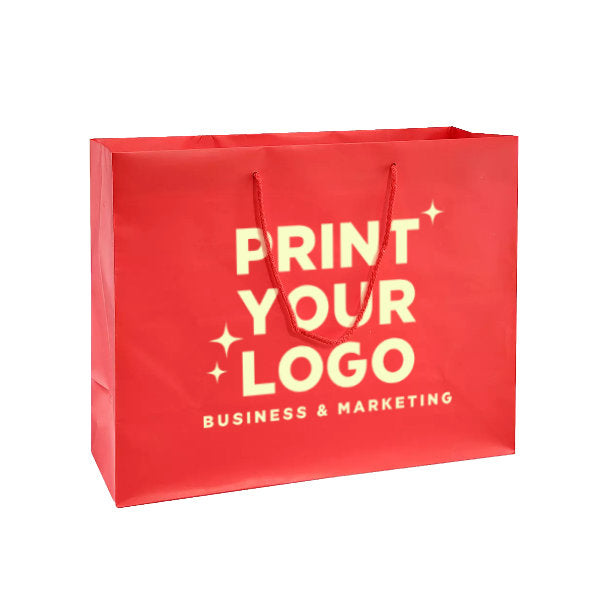 XLarge Matte Laminate Shopping Bag with Logo