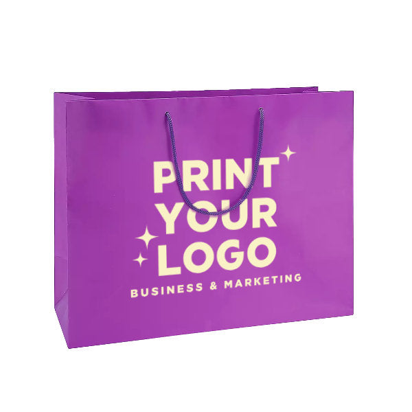 XLarge Matte Laminate Shopping Bag with Logo