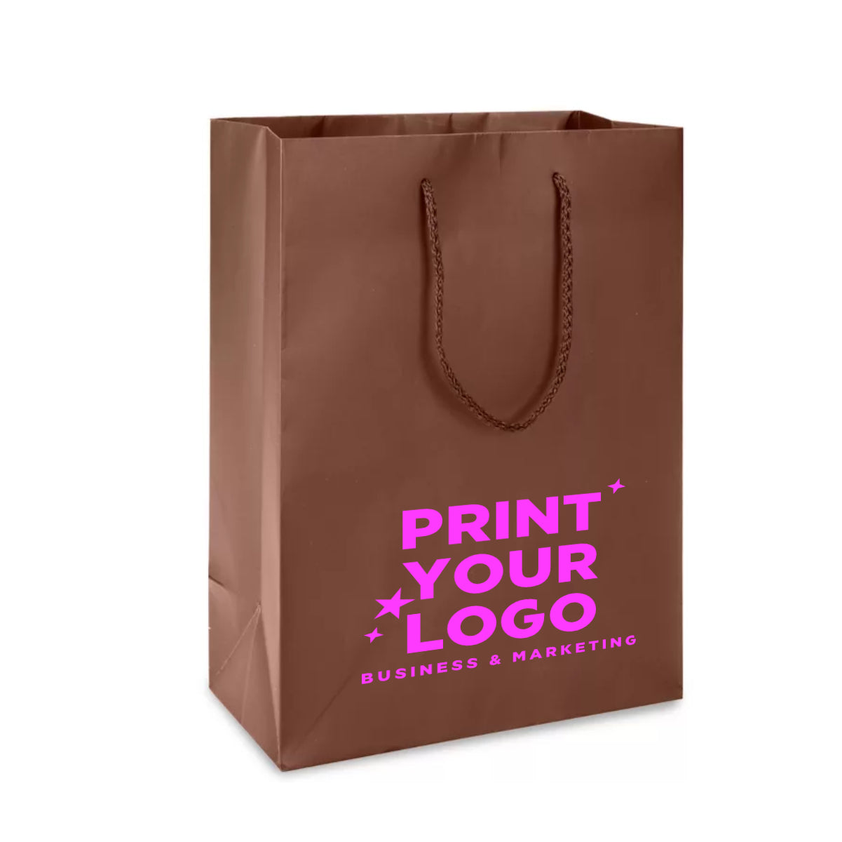 Medium Matte Laminate Shopping Bag with Logo