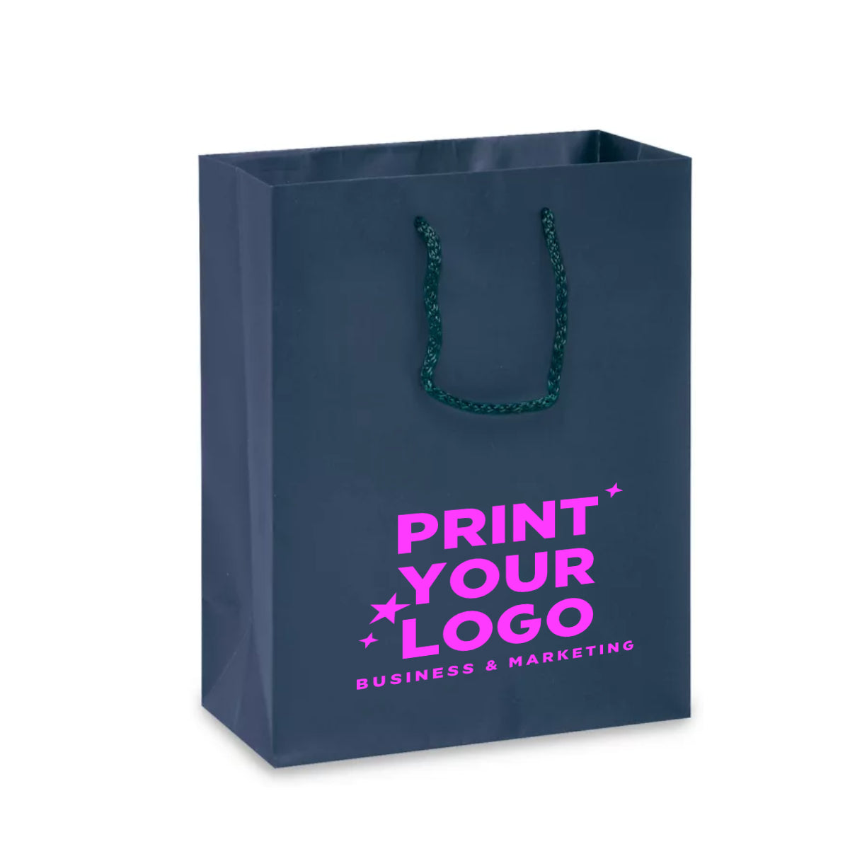 Medium Matte Laminate Shopping Bag with Logo
