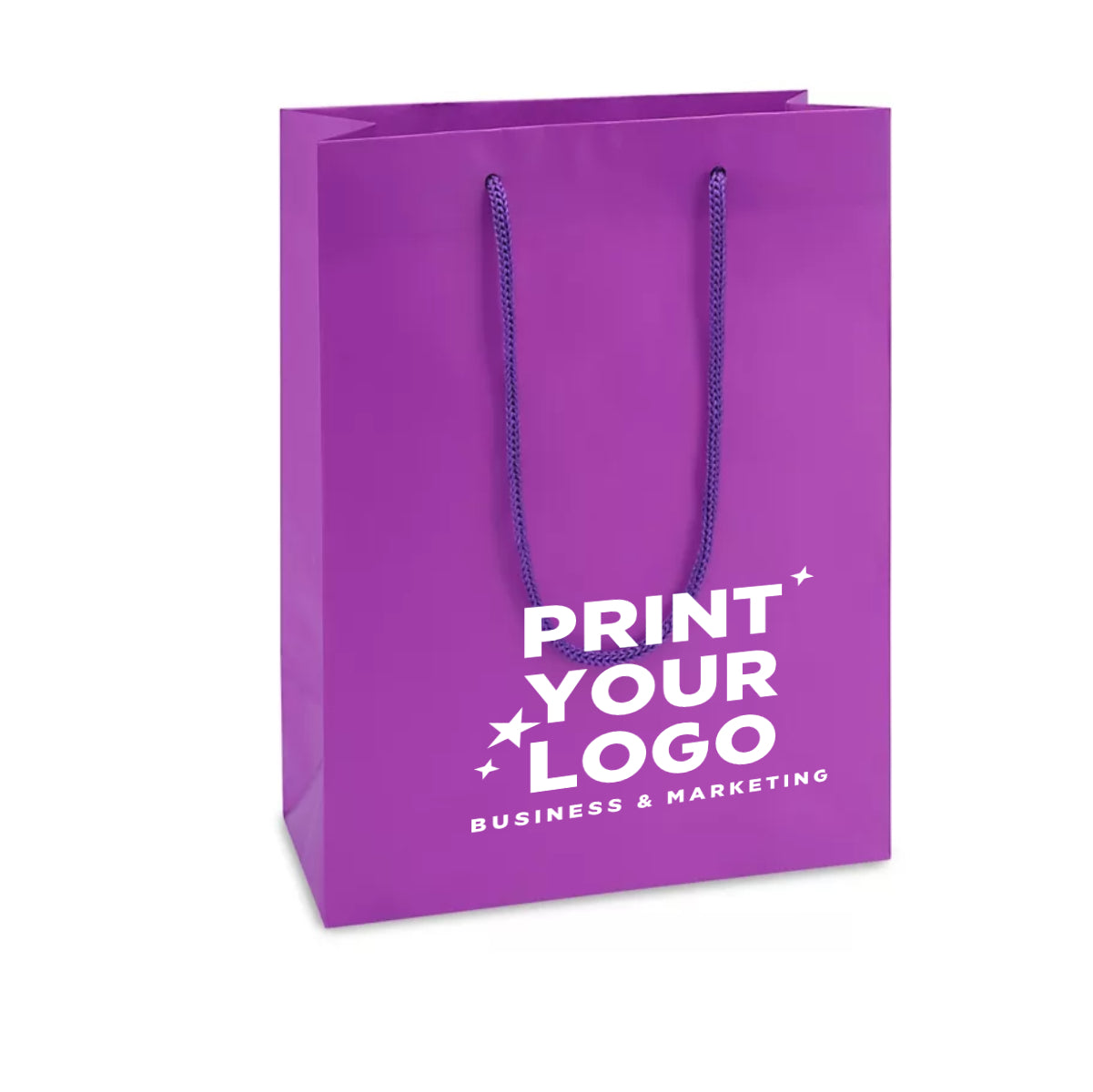 Medium Matte Laminate Shopping Bag with Logo