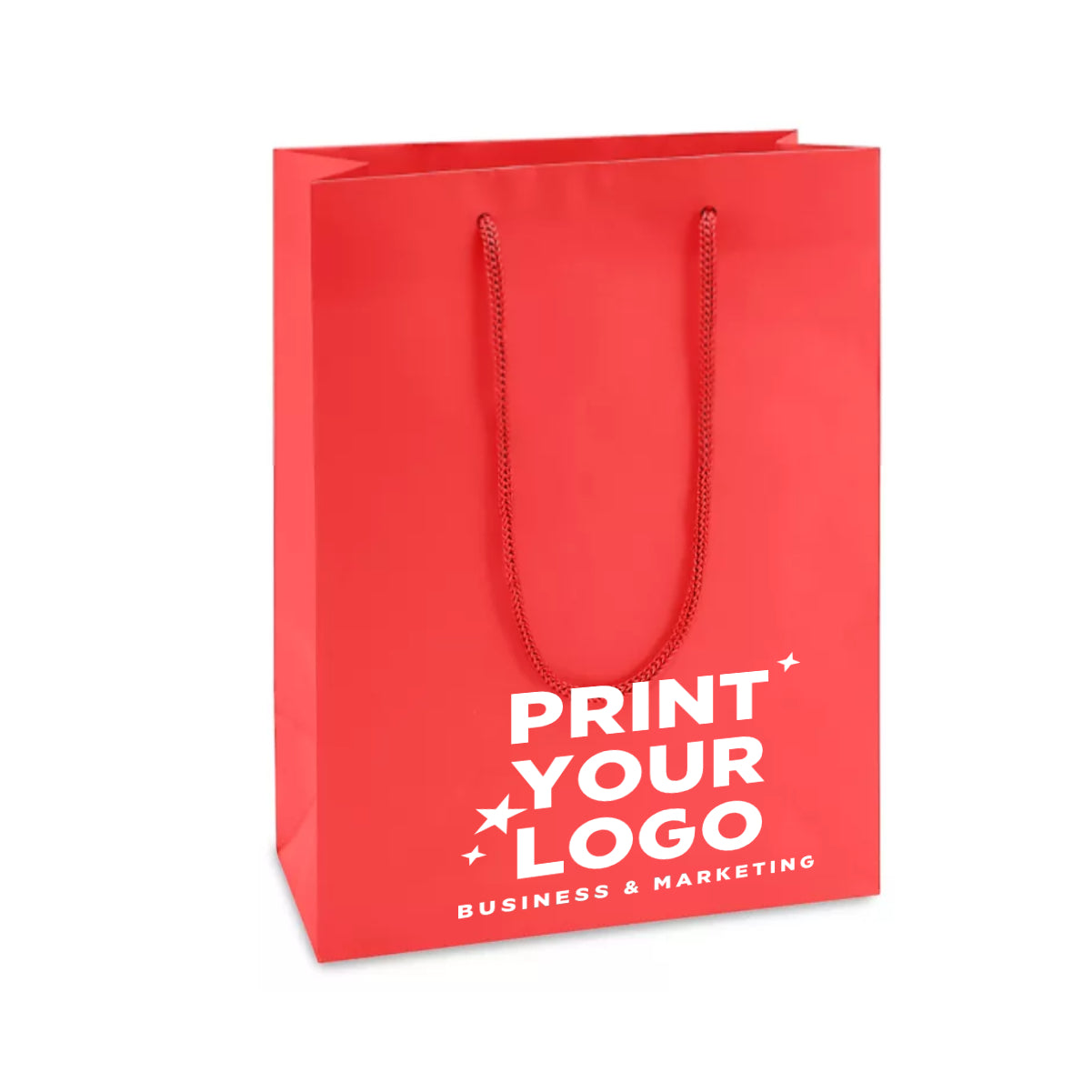 Medium Matte Laminate Shopping Bag with Logo