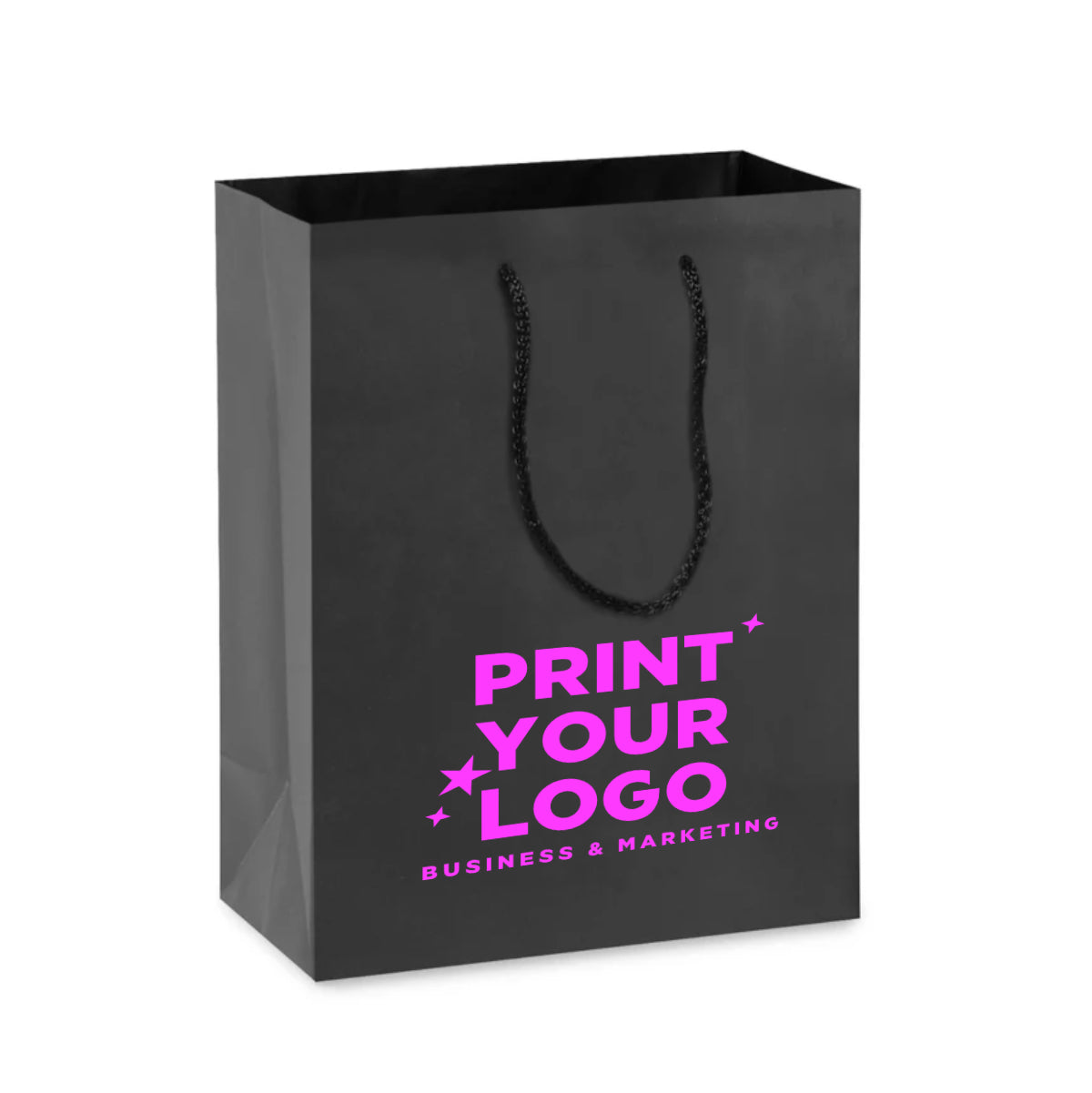 Medium Matte Laminate Shopping Bag with Logo