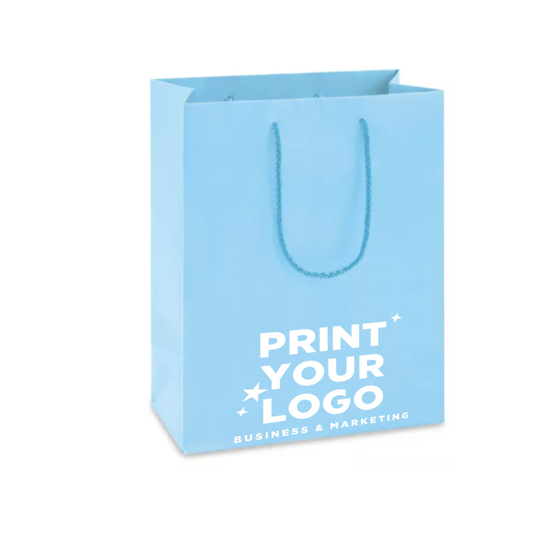 Medium Matte Laminate Shopping Bag with Logo
