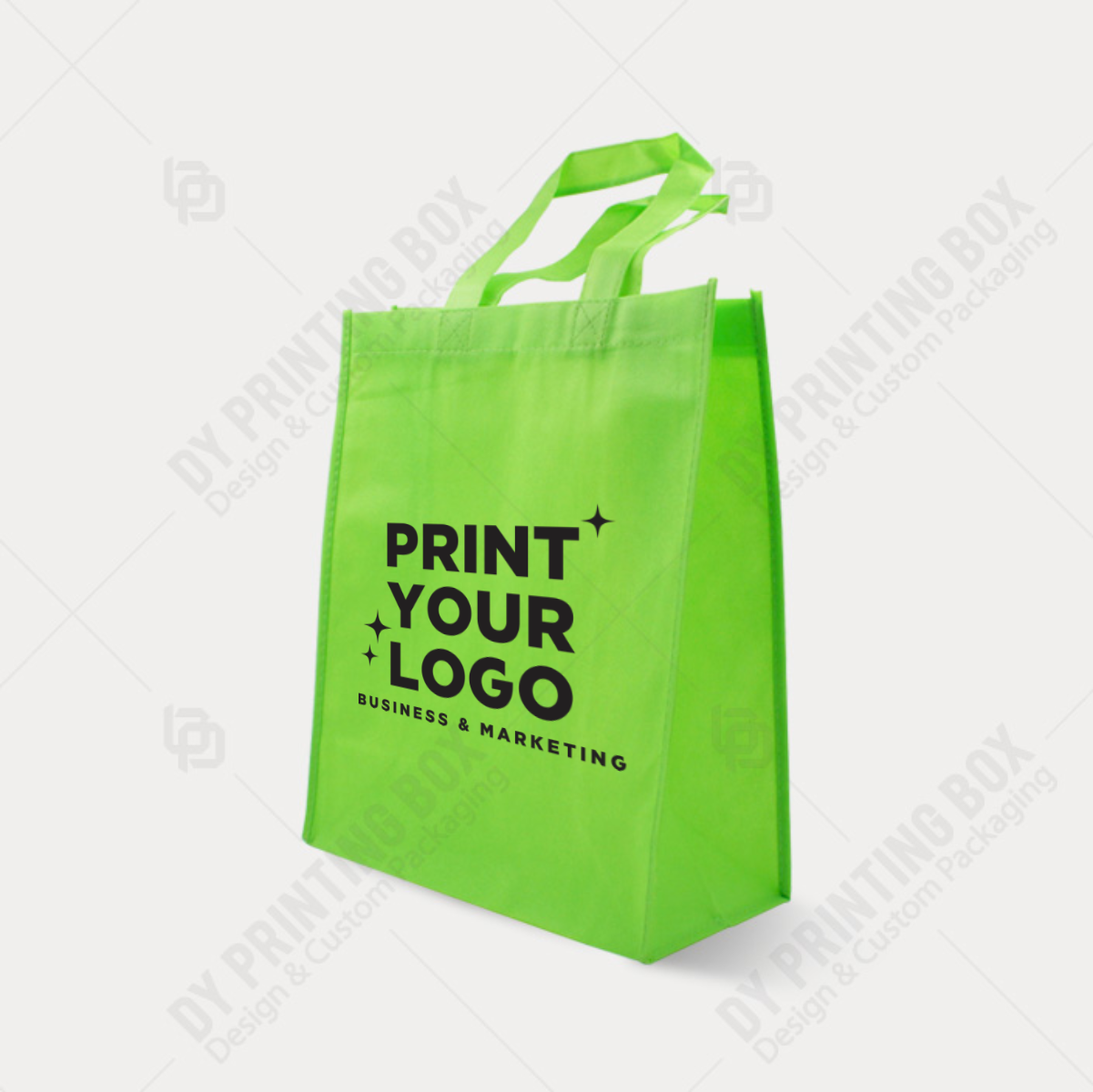 Medium Non-Woven Tote Bag with Logo – 12" x 6" x 14"