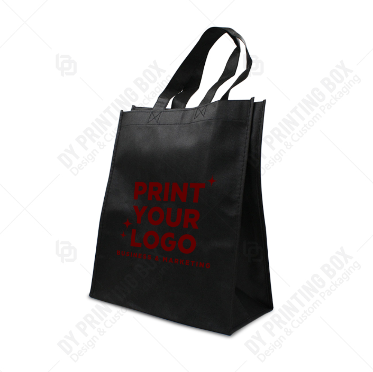 Medium Non-Woven Tote Bag with Logo – 12" x 6" x 14"