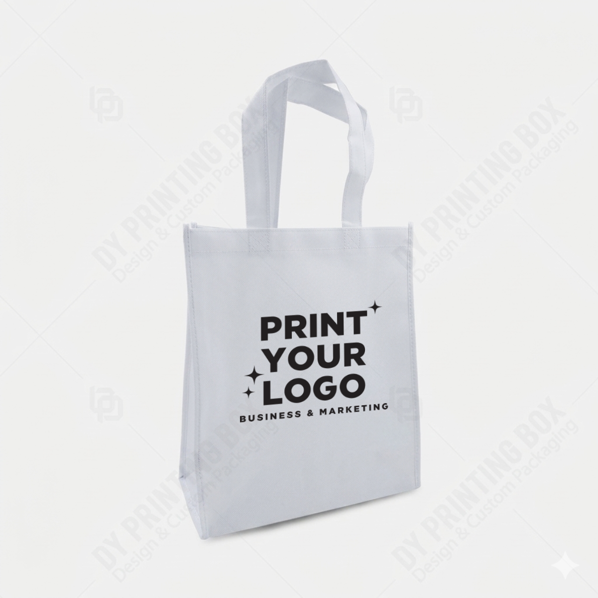 Medium Non-Woven Tote Bag with Logo – 12" x 6" x 14"