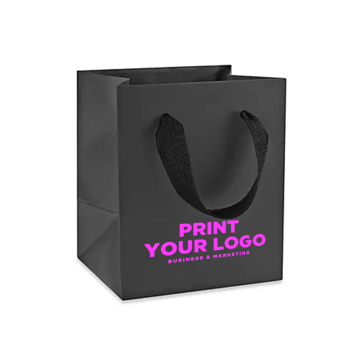 Mini Premium Paper Bags with Logo | Screen Printing or Hot Foil Stamping
