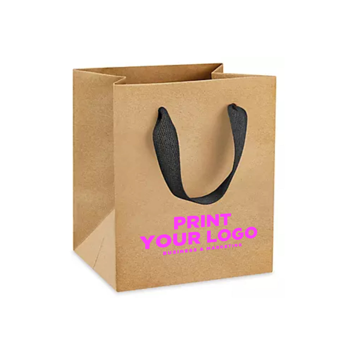 Mini Premium Paper Bags with Logo | Screen Printing or Hot Foil Stamping