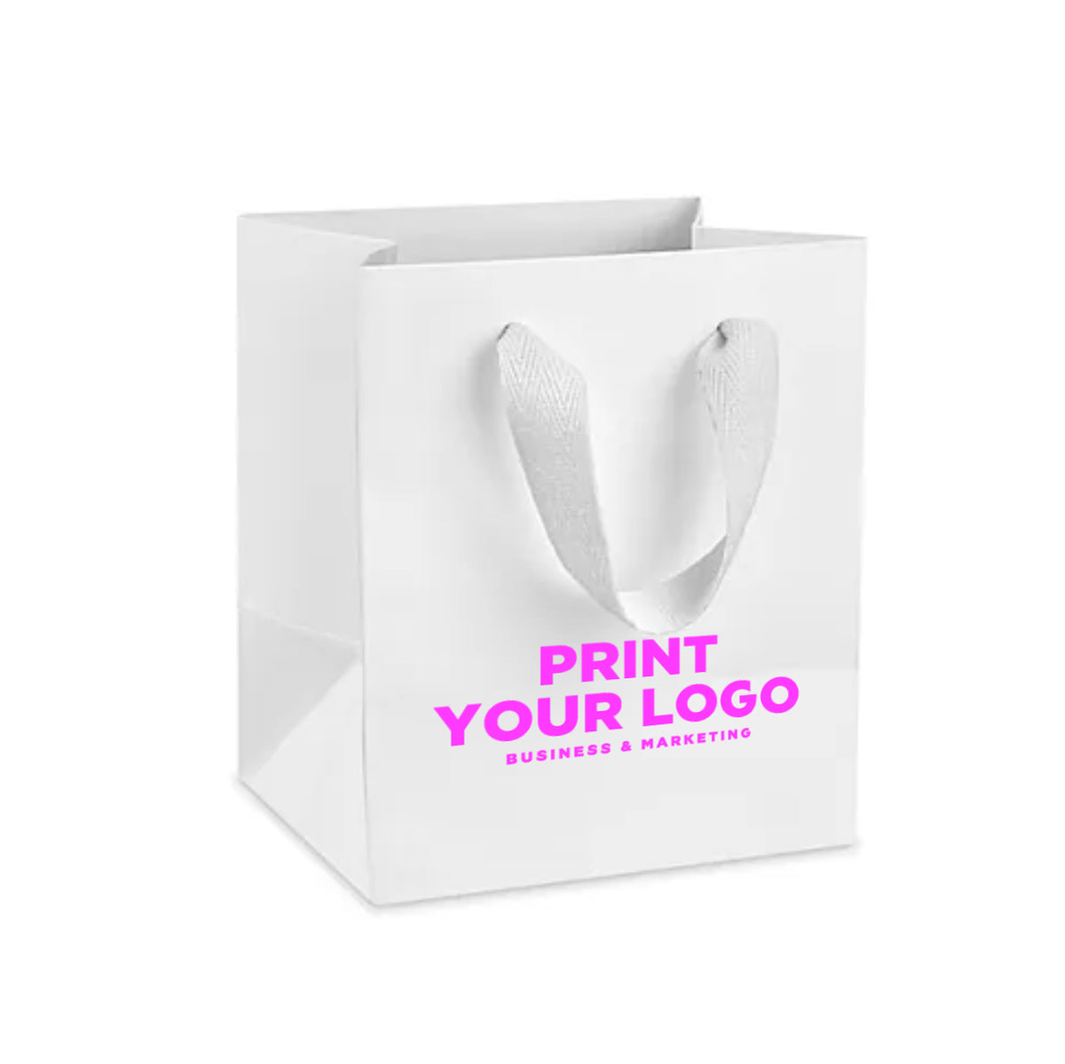 Mini Premium Paper Bags with Logo | Screen Printing or Hot Foil Stamping
