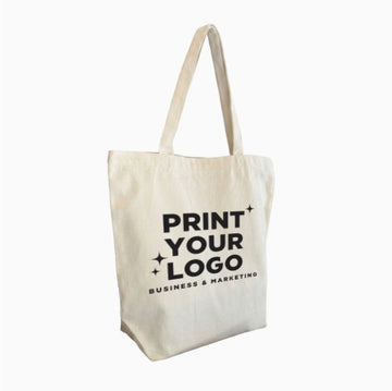 Custom Canvas Bag with Bottom Gusset 15.75" x 4.75" x 14.75" | Screen Printing