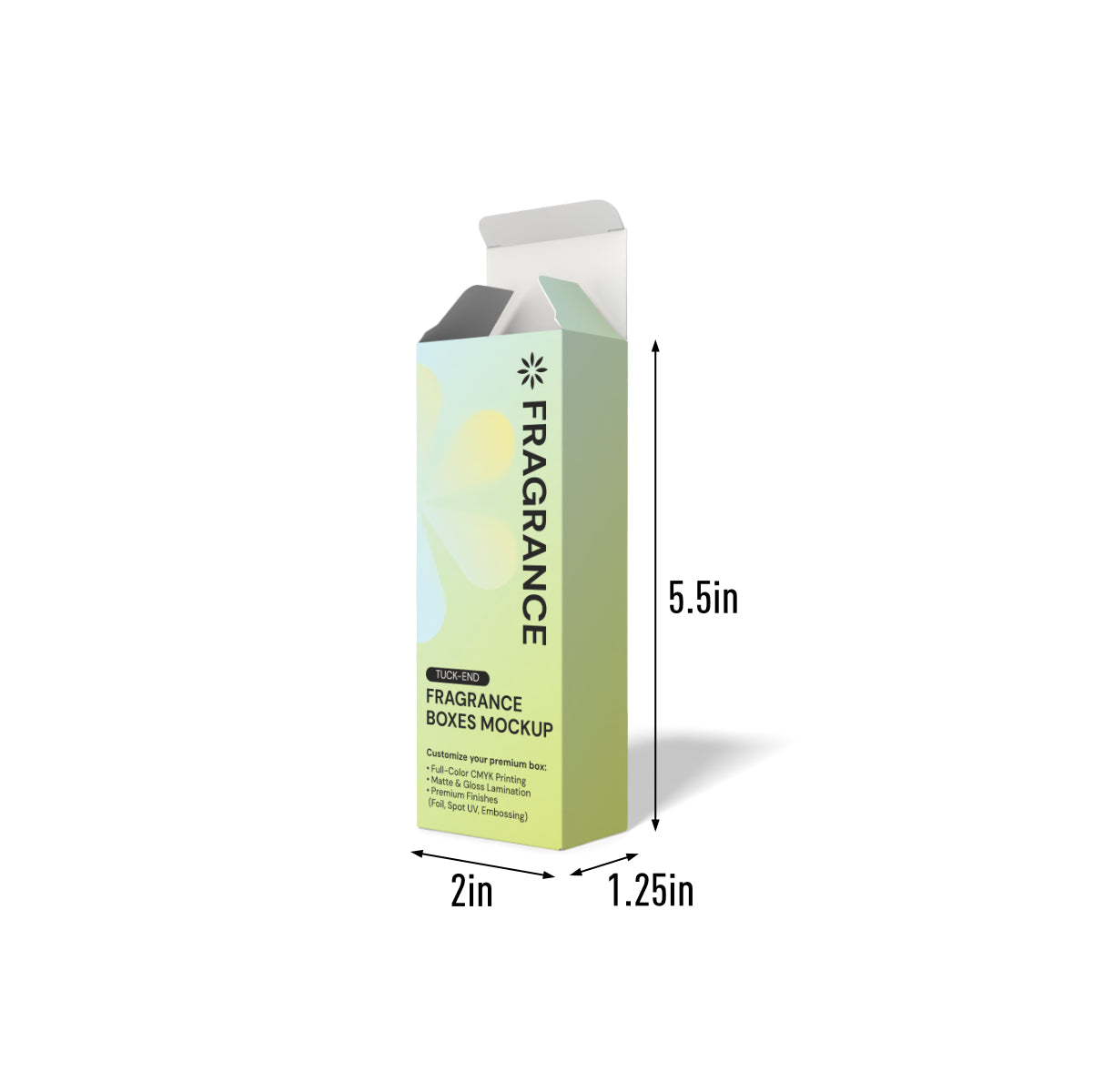 Custom Fragrance Box – 2" x 1.25" x 5.5"