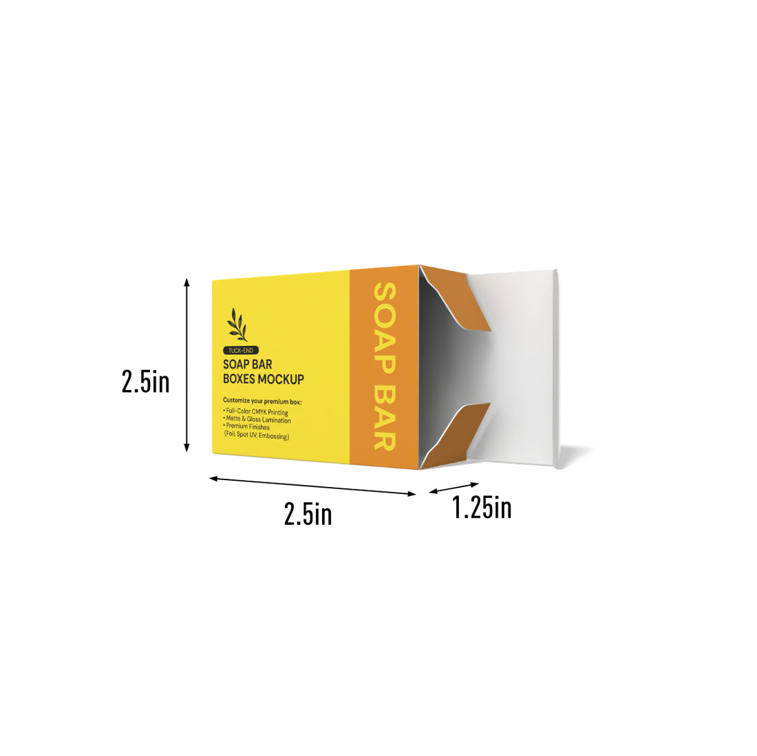 Deluxe Tall and Wide Soap Box-2.5x1.25x3.5in