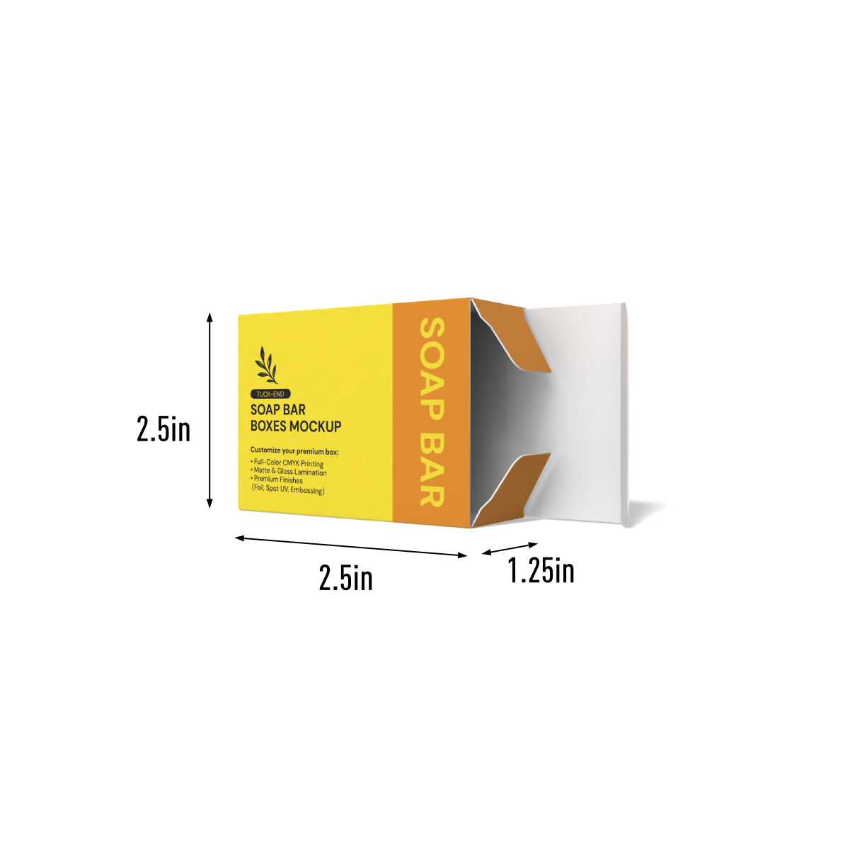 Deluxe Tall and Wide Soap Box-2.5x1.25x3.5in