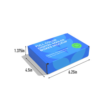 Full Color Digital Mailer Box – 6.25" x 4.5" x 1.375" - Low MOQ from 25 Units