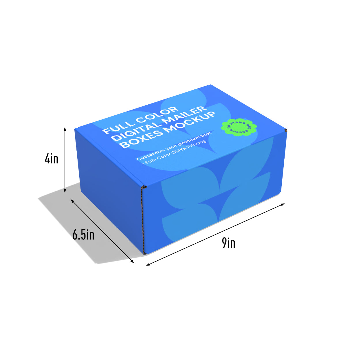 Full Color Digital Mailer Box – 9" x 6.5" x 4" - Low MOQ from 25 Units