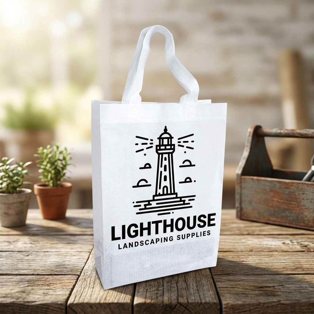 Custom Logo Medium Heat Seal Non-Woven Bag | Reusable Promotional Tote
