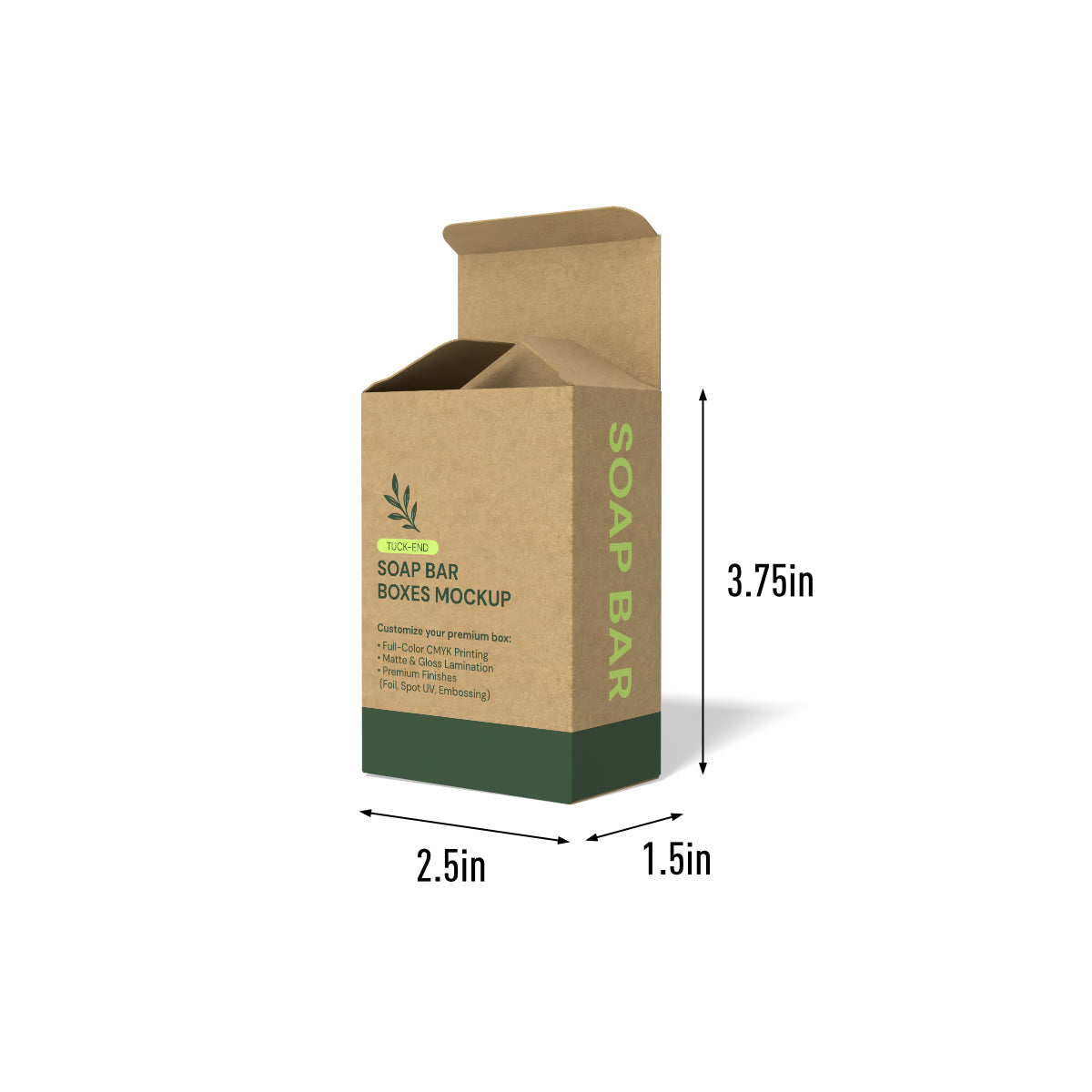 Chunky Specialty Kraft Soap Box-2.5x1.5x3.75in