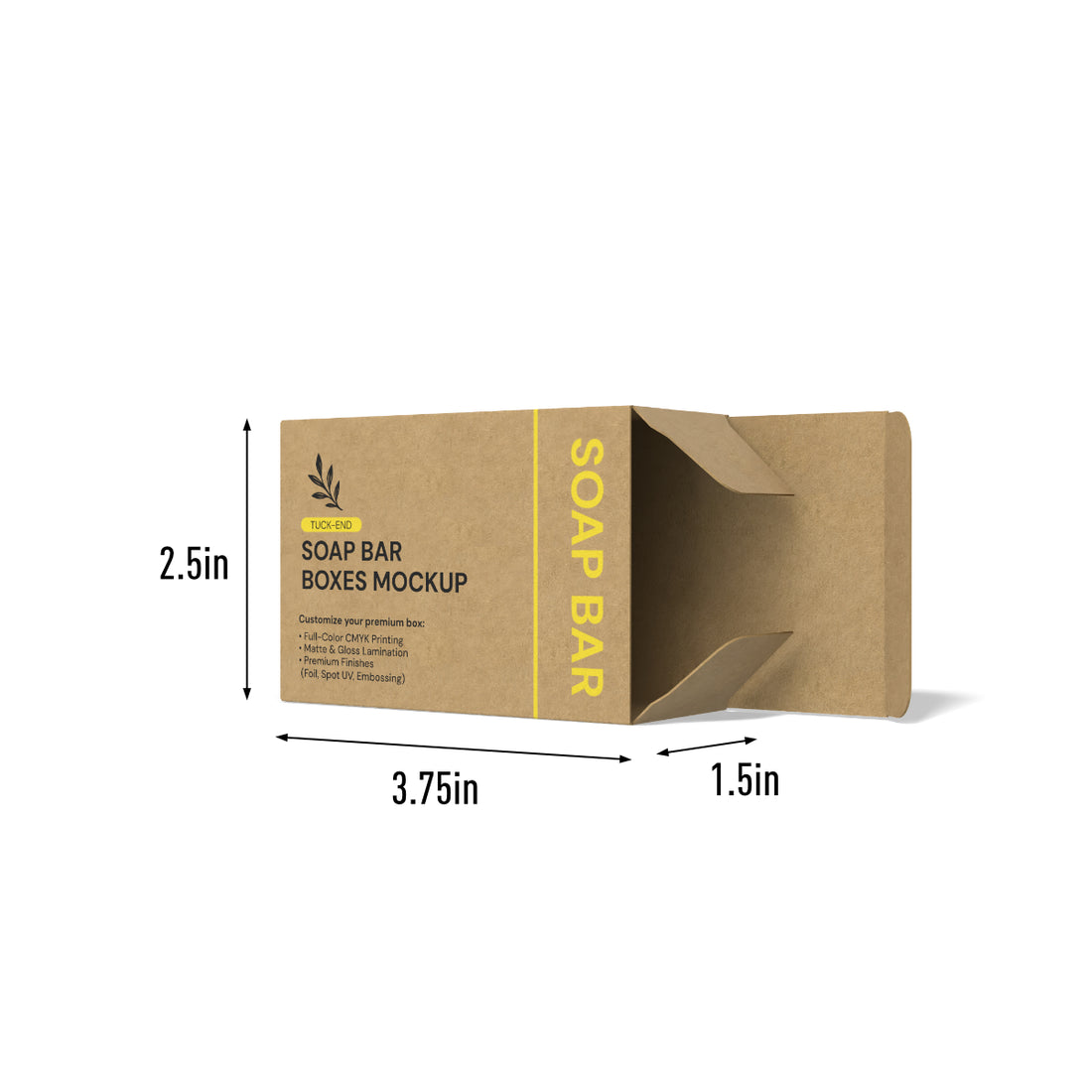 Chunky Specialty Kraft Soap Box-2.5x1.5x3.75in