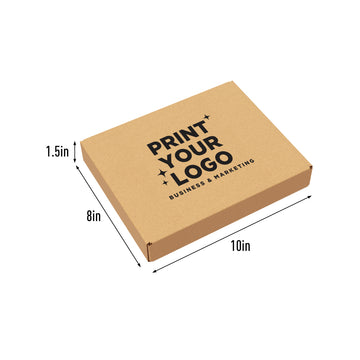 Kraft Literature Mailer 10" x 8" x 1.5" - with Custom Logo