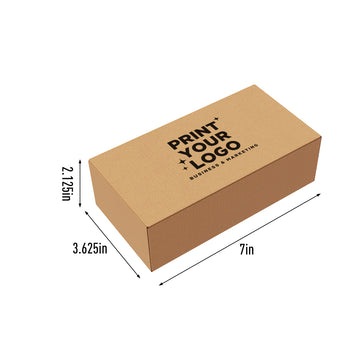 No Side Flap Mailer 7" x 3 5/8" x 2 1/8" - with Custom Logo