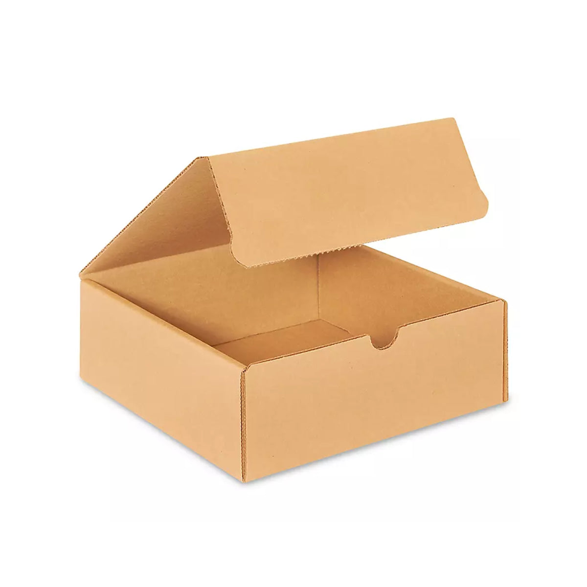 No Side Flap Mailer 8" x 8" x 3" - with Custom Logo