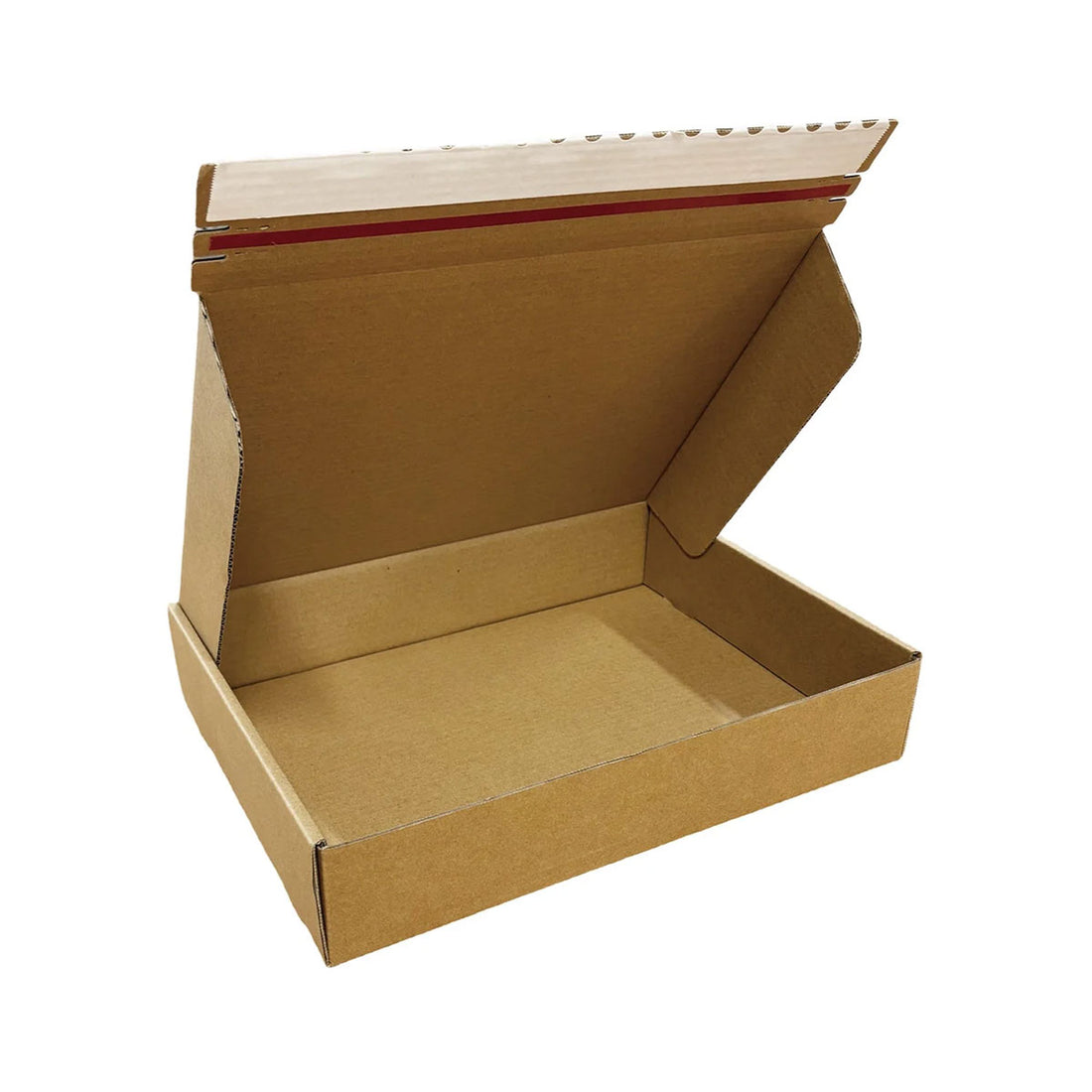 Kraft Mailer Box 15.125" x 11.125" x 3" with Self-Seal Tape - Custom One Colour Screen Printed Logo