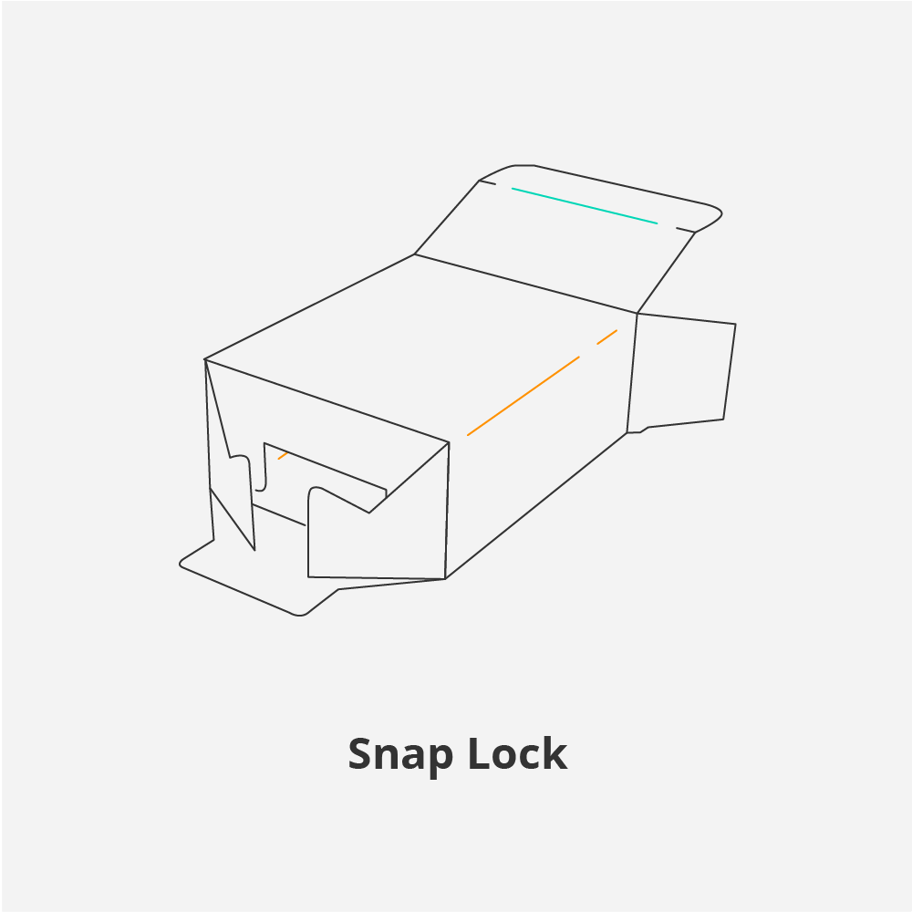 Snap Lock Box Template - Custom Die-Line Template