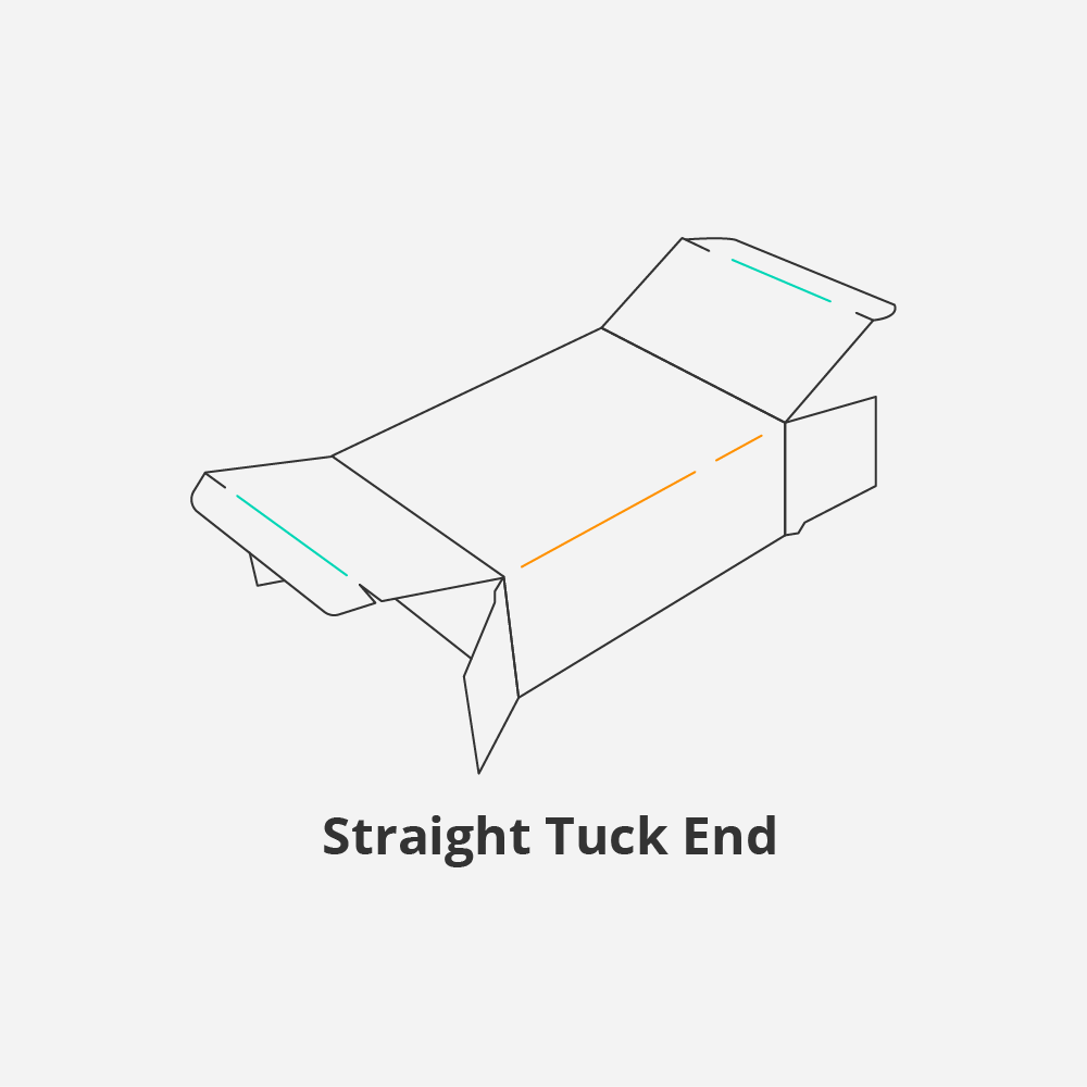 Straight Tuck End Box Template - Custom Die-Line Template