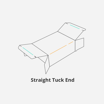 Straight Tuck End Box Template - Custom Die-Line Template