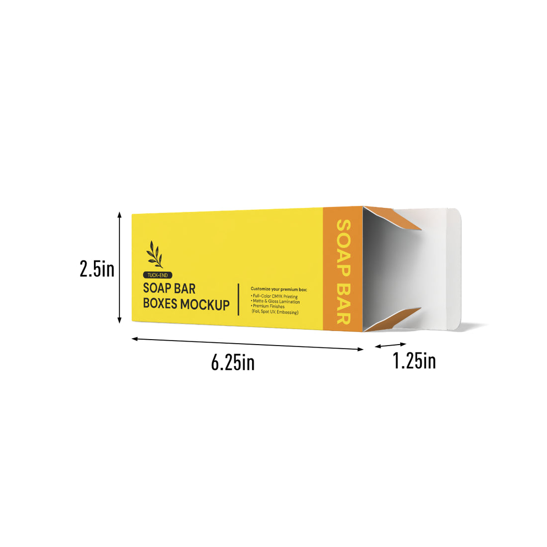 Twin-Pack Soap Gift Set Box-2.5x1.25x6.25in